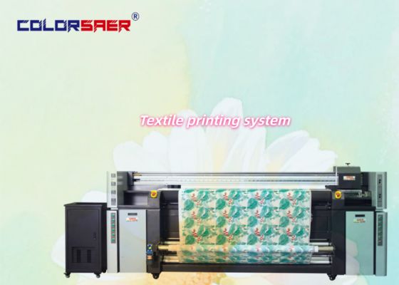 نظام الطباعة النسيجية عالية DPI واسعة الصيغة للوحة إلى لفة 4pcs i3200 رأس الطباعة بسعر تنافسي