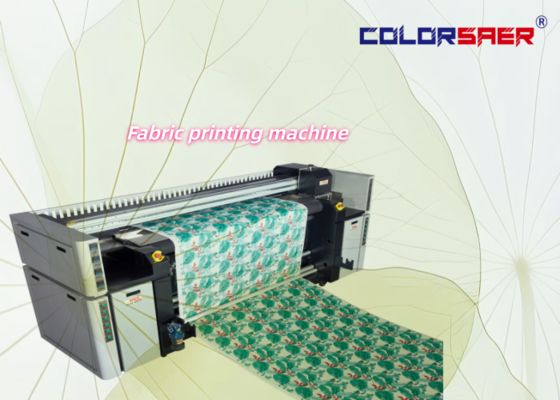 طابعة منسوجات رقمية للطباعة المباشرة مع 3 رؤوس طباعة Epson i3200 بعرض أقصى 2200 مم وقوة سخان 6 كيلو واط