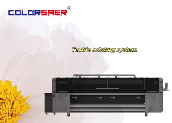 آلة الطباعة الراقية SAER COLOR النسيج الرقمي القطن والبوليستر مع رأس الطباعة 4 أو 8 أجزاء
