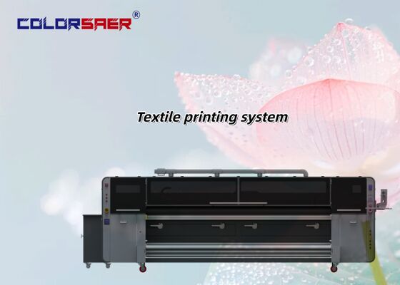 المطبعة الكاملة التلقائية مباشرة إلى النسيج KJ4B-QL الرؤوس الطباعة نظام الطباعة النسيجية للوحة إلى لفة