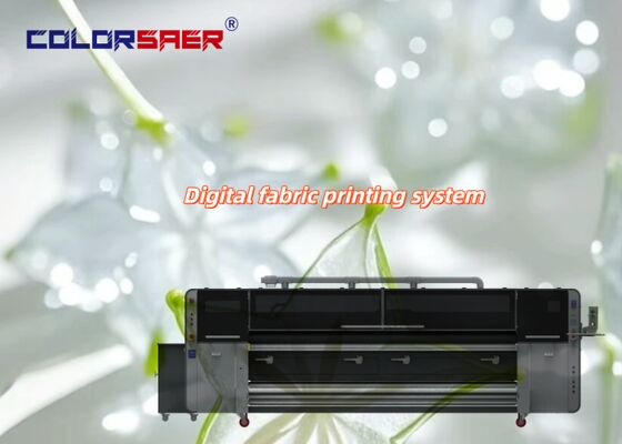 SAER COLOR الطباعة الممتازة للصبغات مع رأس الطباعة KJ4B-QL 3200mm عرض الطباعة طابعة تلقائية للطابعة للقطن والنسيج البوليستر