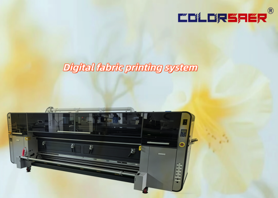 High Speed Industrial Printheads Dye Sublimation Fabric Printing System Roll To Roll Inkjet Plotter