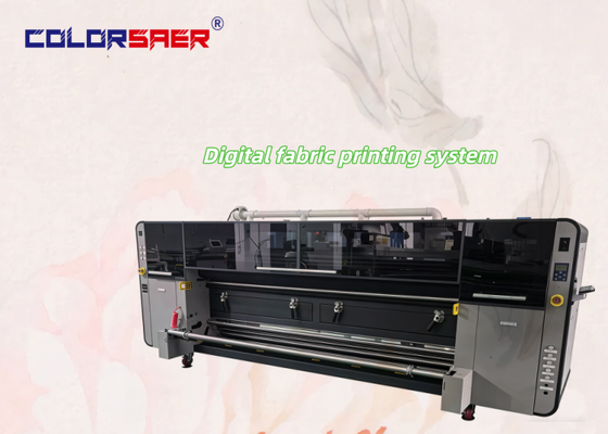 New model large size digital textile printing system roll to roll 4pcs &8 pcs plotter for cotton & polyster fabric