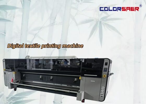 Automatic Roll to Roll Fabric Printer with 4 i3200A1 Print Heads and 3200mm Printing Width