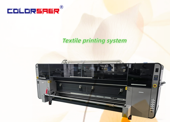 Efficient Stable 3200mm Large Format Digital Textile Printing System Digital Plotter Direct to Fabric