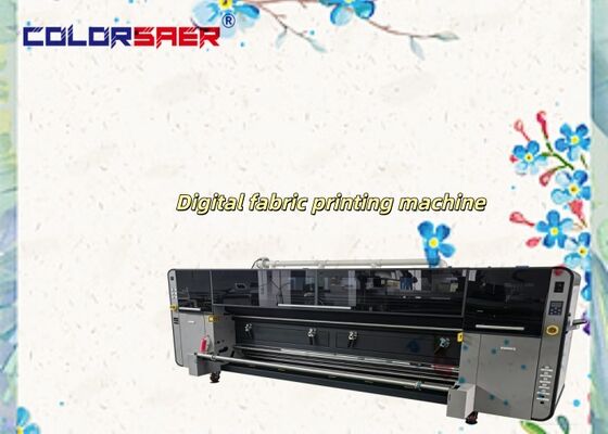 SAER Color 4 & 8 pcs I3200A1 Print Head 3.2m All-in-one Advertising High Color Inkjet Digital Flag Printer آلة طباعة العلم الرقمي باللون العالي