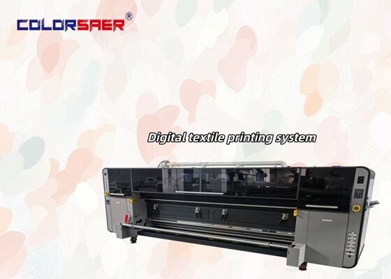 High-quality Digital Textile Printer with KJ4B-QL Water-based Print Head for 3200mm Printing Width and Automatic Roll To Roll