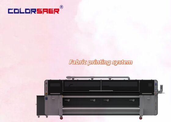 SAER COLOR نظام الطباعة بالرصاص للقطن والنسيج البوليستر طابعة للنسيج مع رأس الطباعة الصناعية 4 أجزاء