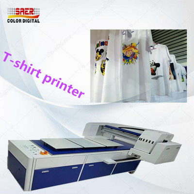 220V / 110V تي شيرت آلة الطباعة طابعة مسطحة مع الحبر الصباغ