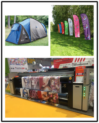 العرض التجاري العرض الرقمية آلة طباعة النسيج لفة إلى لفة 360 - 1800DPI القرار