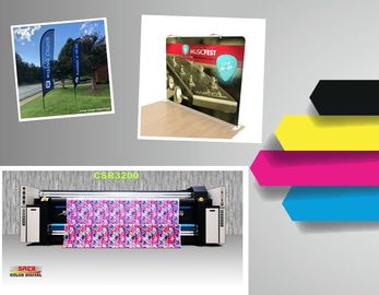 Cmyk الرقمية تنسيق كبير طابعة النسيج 6kw سخان الطاقة لفة إلى نوع لوحة لفة