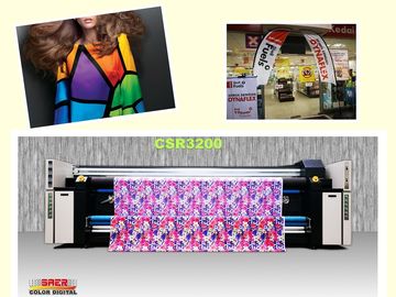 المزدوج طابعة Cmyk صبغات حبر النسيج آلة طابعة نفث الحبر 1800DPI ماكس القرار