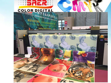قبل التسخين 360dpi 6500W Roll To Roll Flag Printer