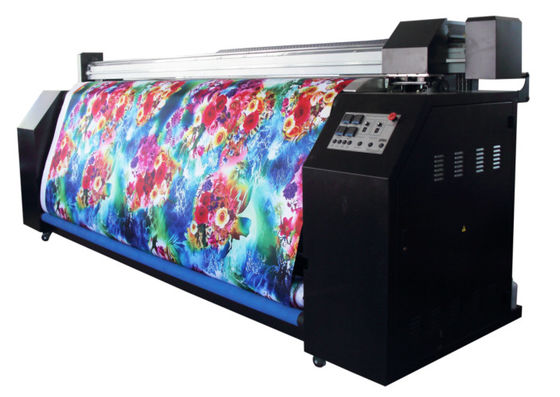3.2m Subimation Digital Printing Continent Machine طباعة مزدوجة رؤساء