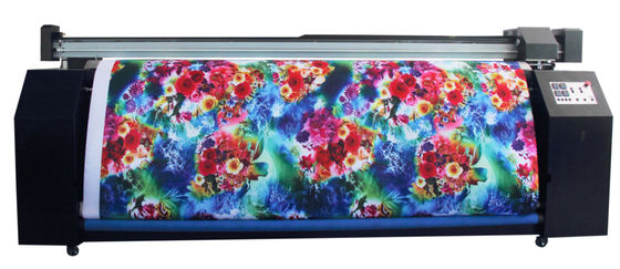 3.2m Subimation Digital Printing Continent Machine طباعة مزدوجة رؤساء