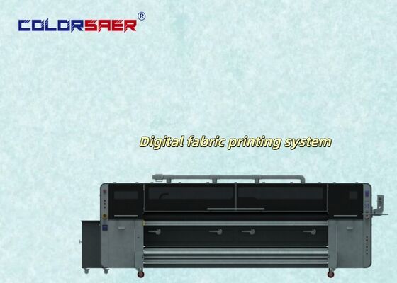 نظام طباعة المنسوجات الرقمي SAER COLOR بسعر المصنع ودقة DPI عالية مع 4 أو 8 رؤوس طباعة I3200A1